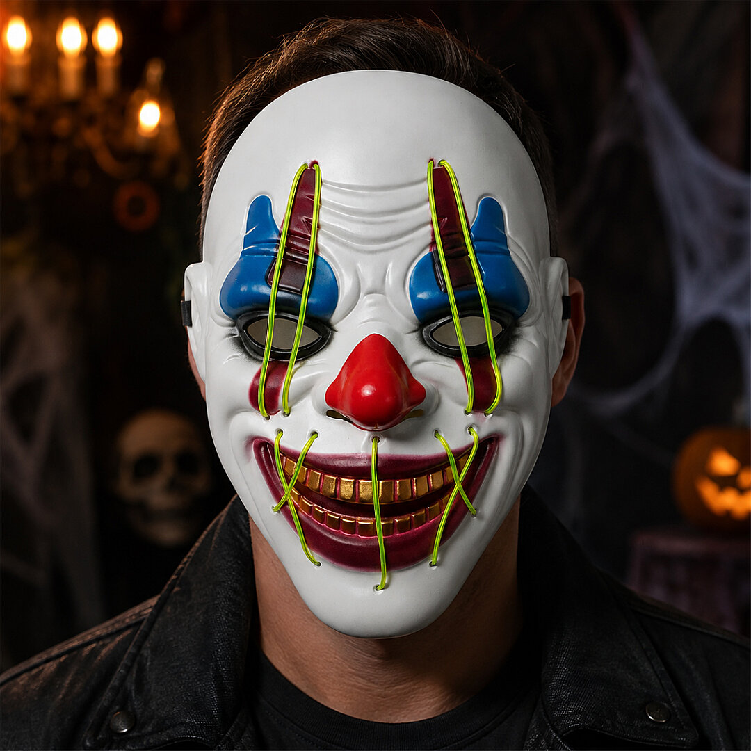 Beysüs Halloween Maske Işıklı Palyaço - 2