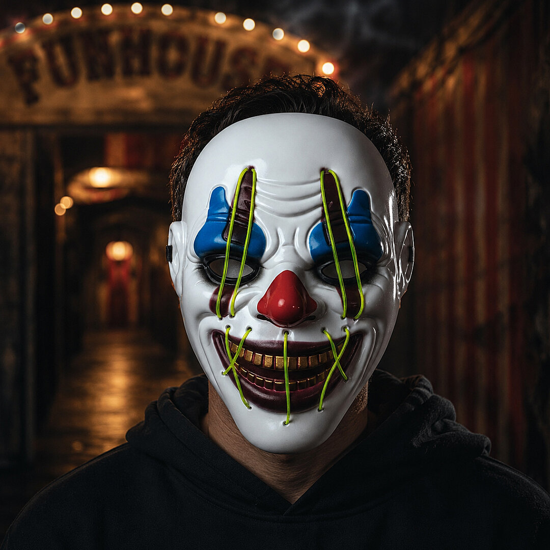 Beysüs Halloween Maske Işıklı Palyaço - 3
