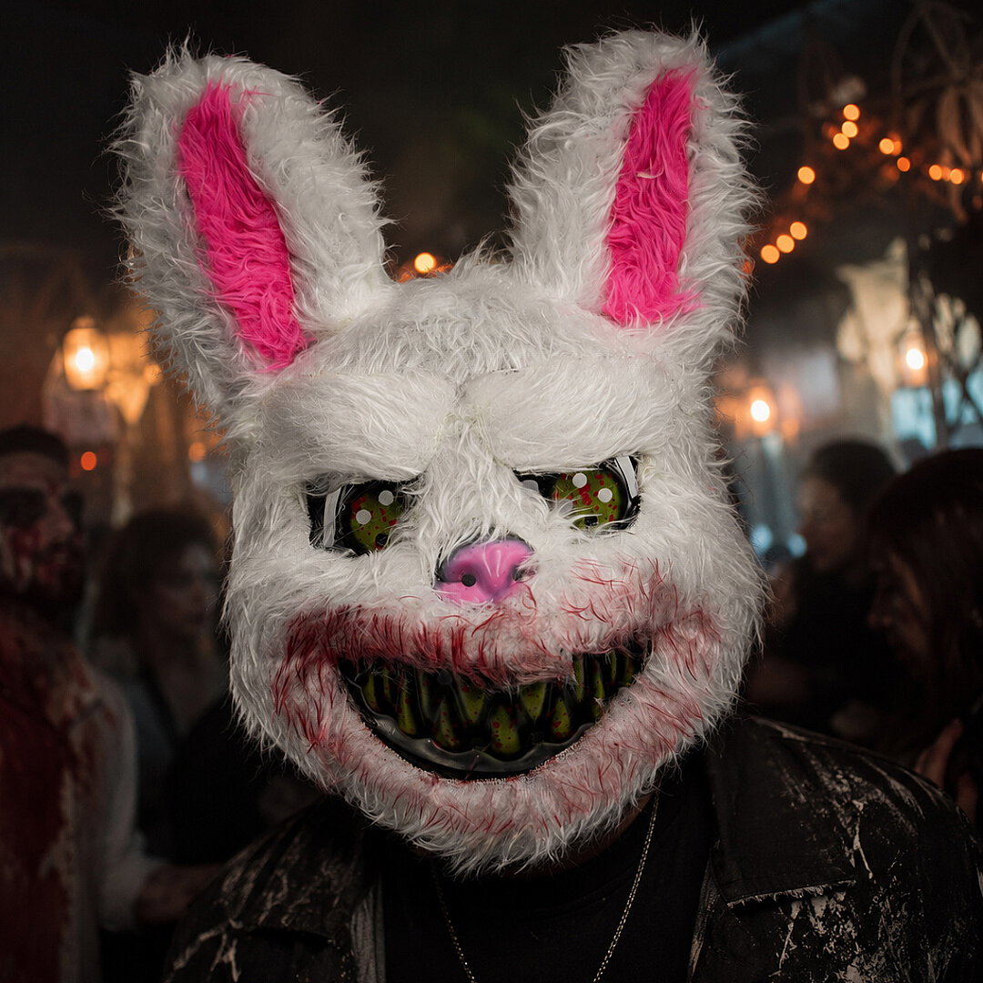 Halloween Maske Tüylü Tavşan - 4