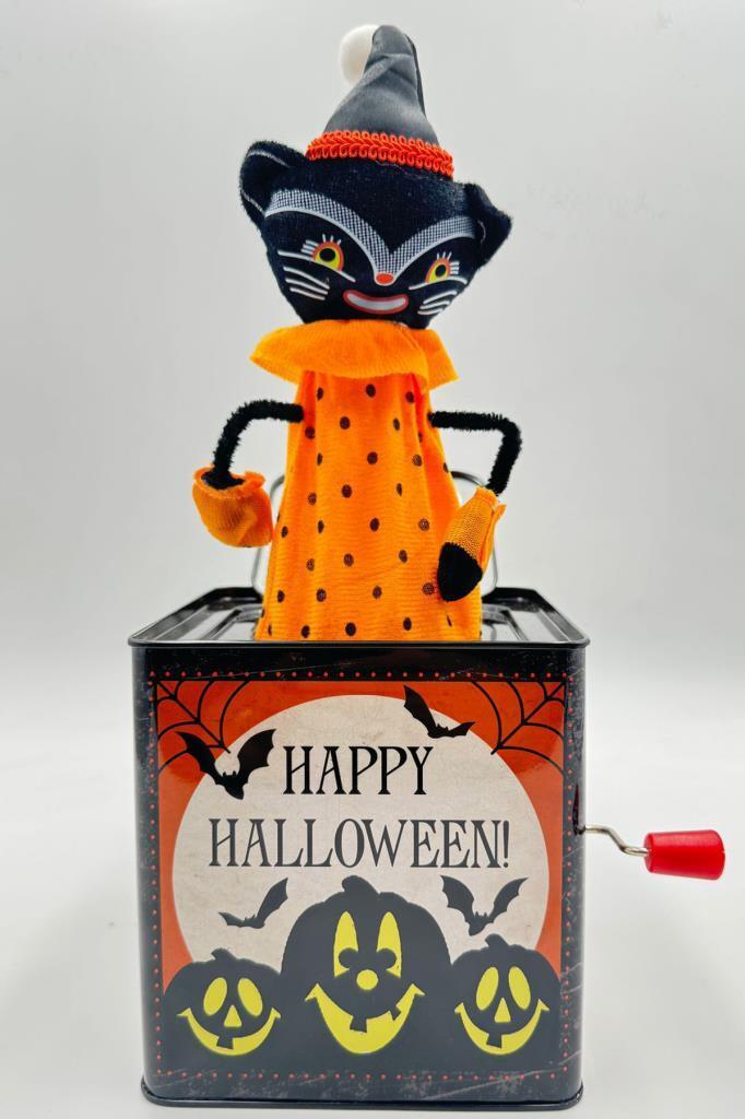 Beysüs Halloween Sihirli Kedi Kurmalı Jack in the Box Patlayan Kutu - 1