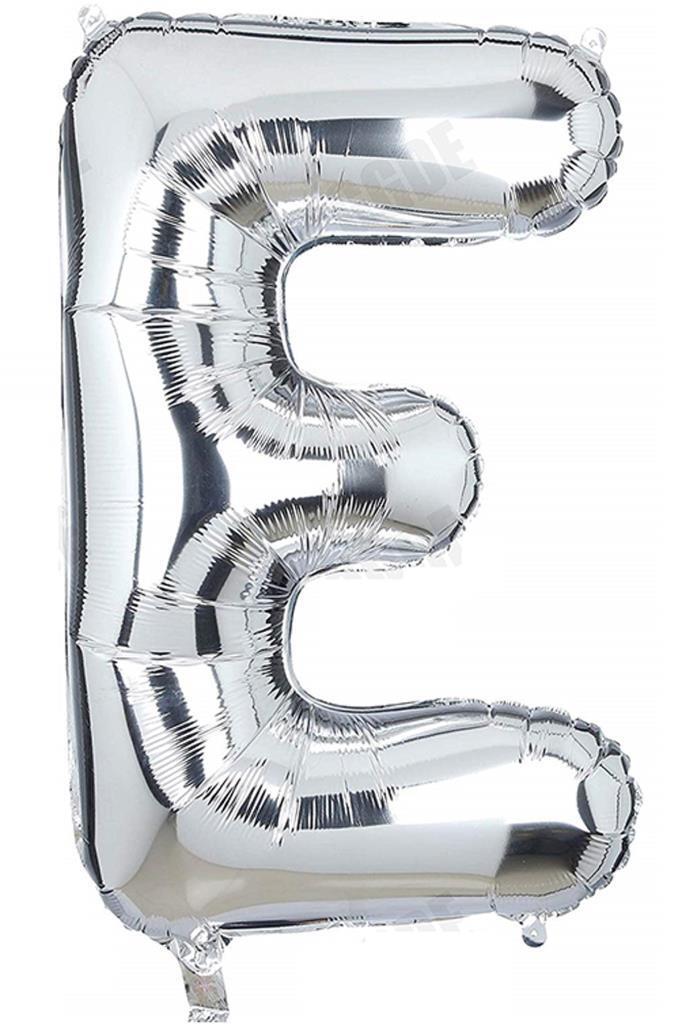 Beysüs Harf Folyo Balon Gümüş E Harf 40 İnç - 1