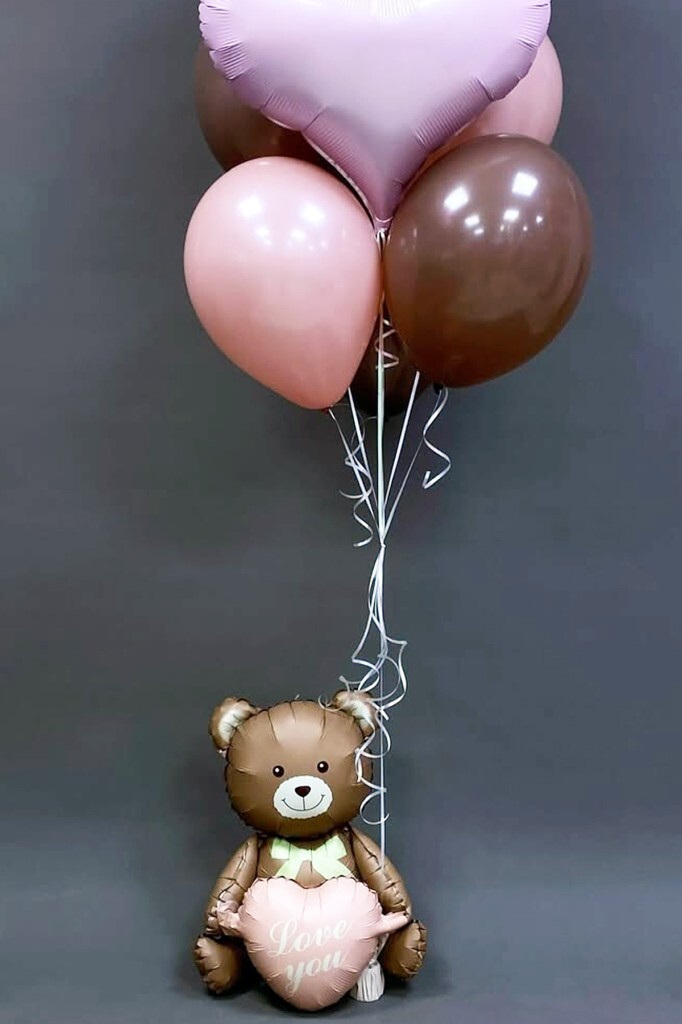 Beysüs Kalpli Ayıcık Folyo Balon Oturan Model - 2