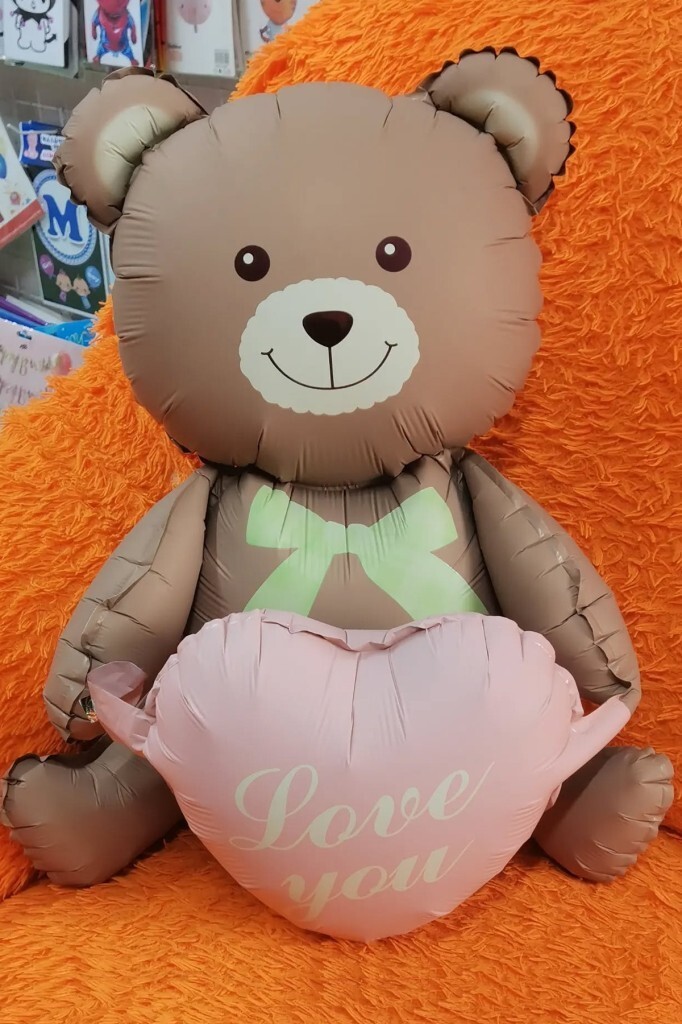 Beysüs Kalpli Ayıcık Folyo Balon Oturan Model - 3