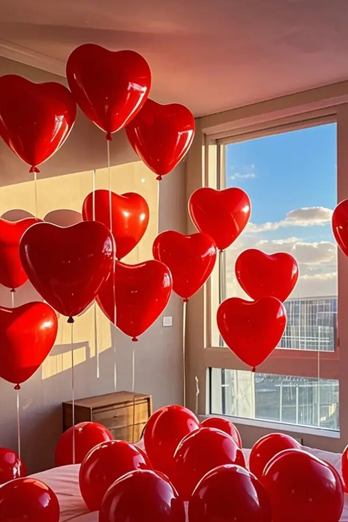 Beysüs Kalpli Kırmızı Lateks Balon 10 adet - 2