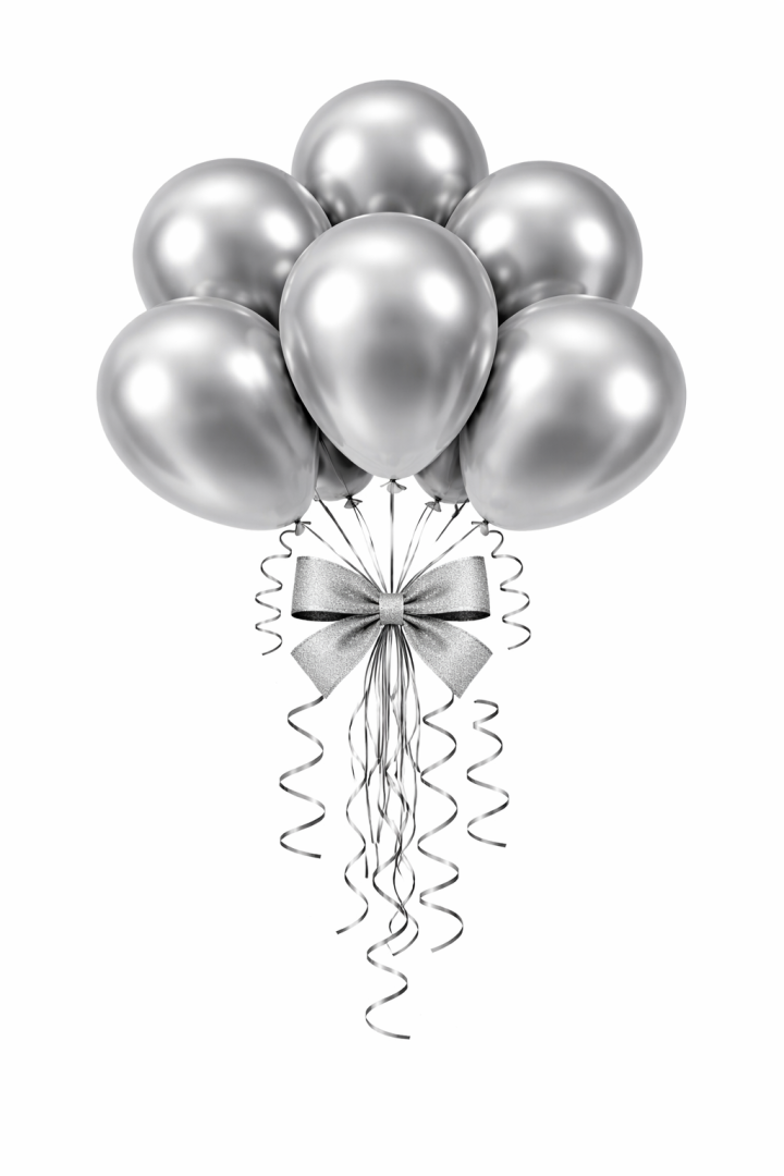 Beysüs Krom Balon Gümüş 12 İnç 10 lu - 1