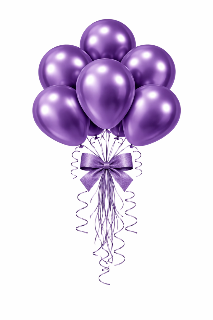 Beysüs Krom Balon Mor 12 İnç 5 li - 1
