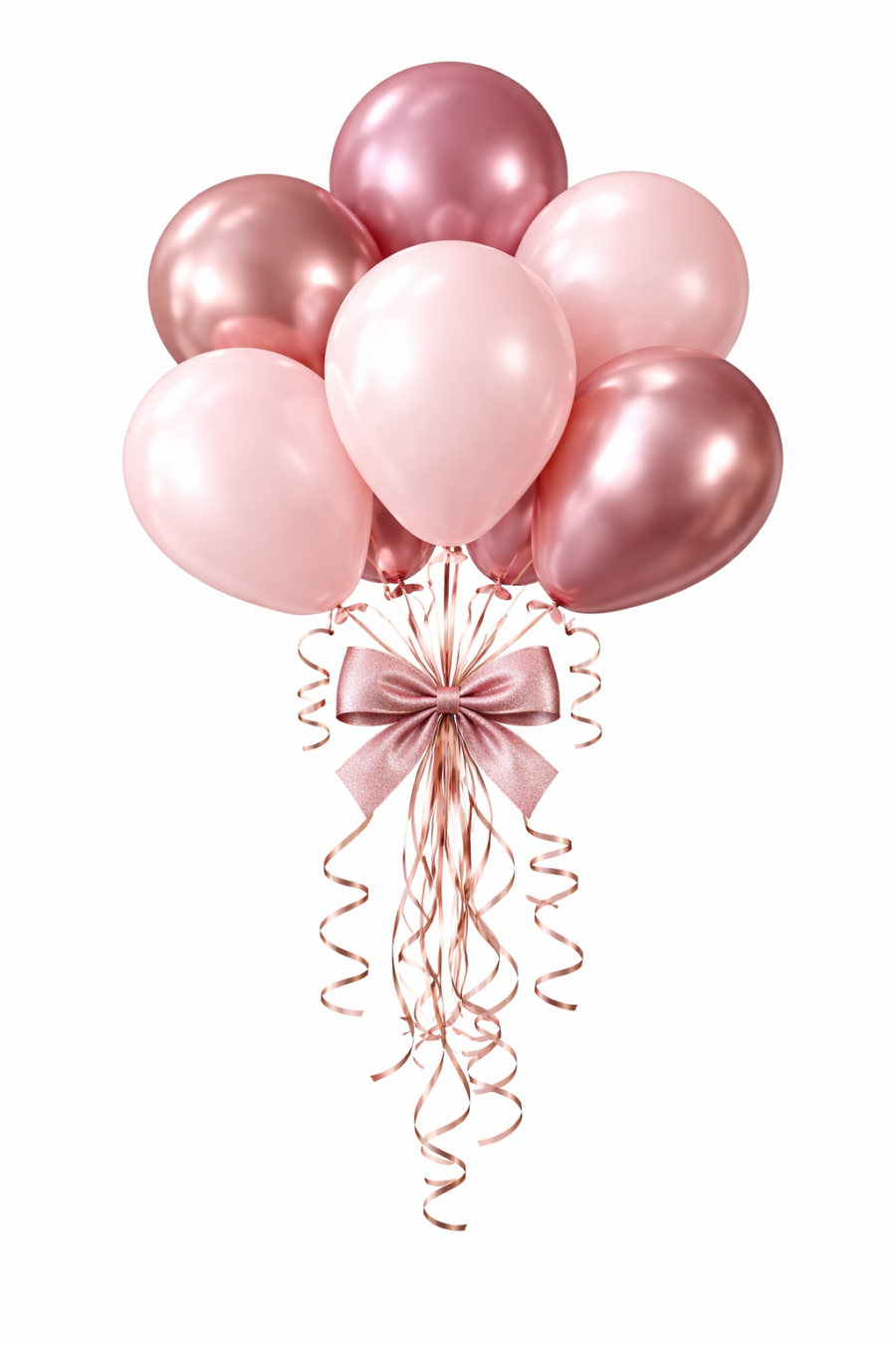 Beysüs Krom Pembe Ve Mat (pastel) Pembe Renk 25 Li Balon - 1