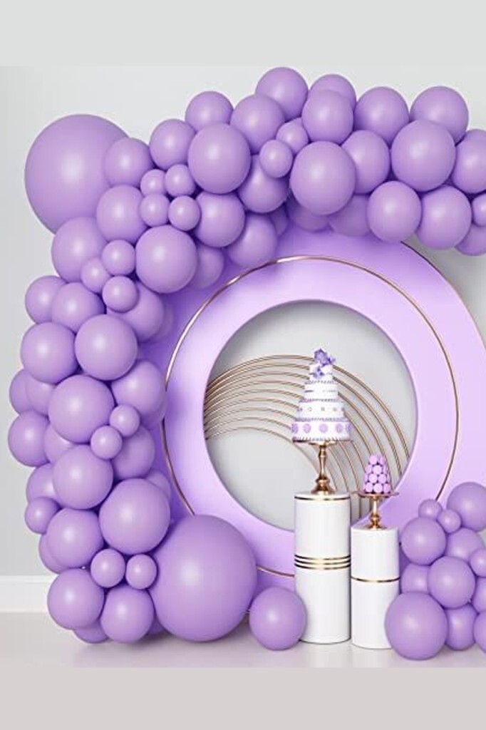Beysüs Lila Makaron Balon 20 adet 12inç - 5
