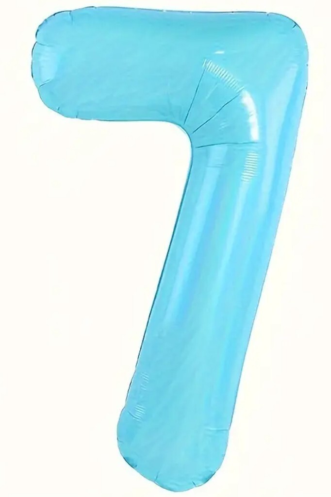 Beysüs Mavi 7 Rakam Folyo Balon 80 cm - 1