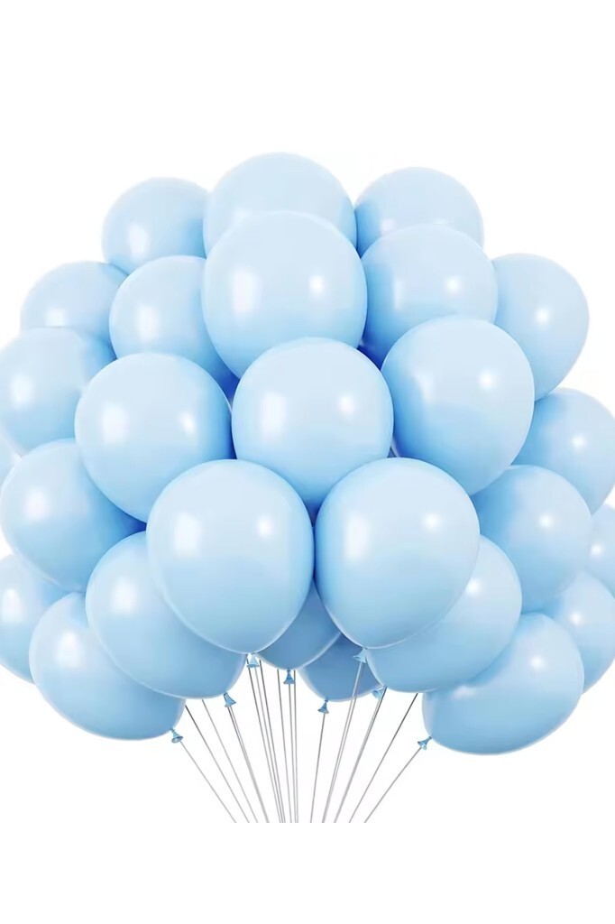 Beysüs Mavi Makaron Balon 20 adet 12inç - 3