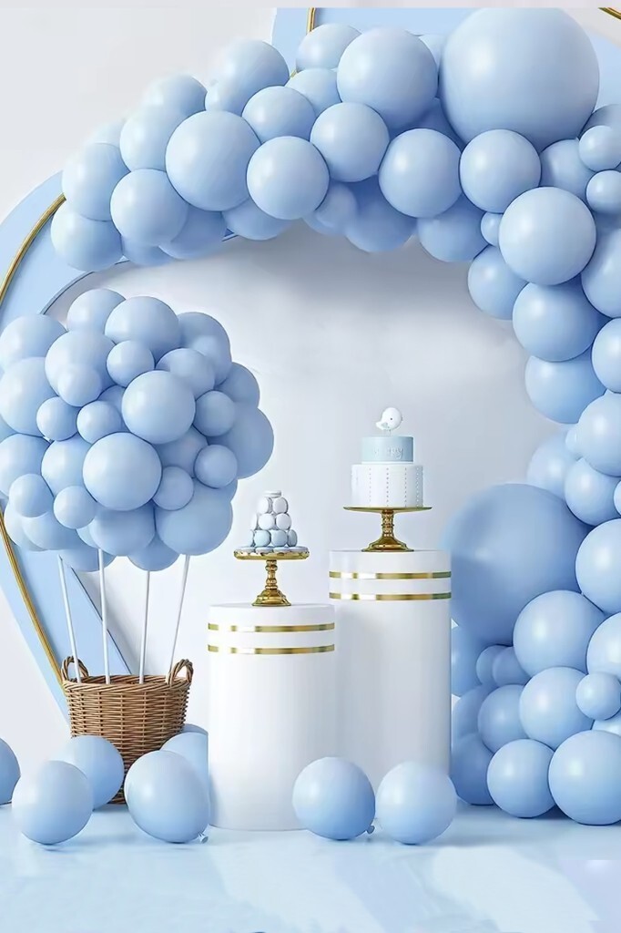 Beysüs Mavi Makaron Balon 20 adet 12inç - 4