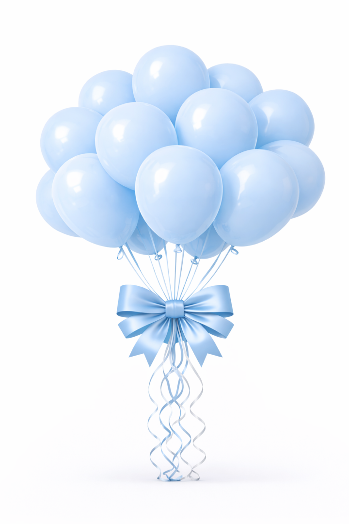 Beysüs Mavi Makaron Balon 20 adet 12inç - 1