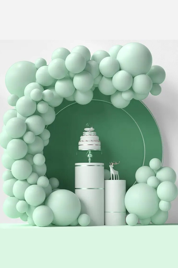 Beysüs Mint Yeşili Makaron Balon 20 adet 12inç - 2