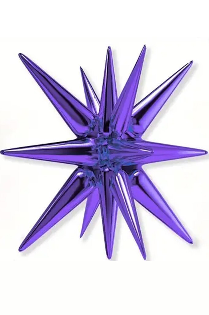 Beysüs Mor Starburst Kutup Yıldızı Folyo Balon - 1