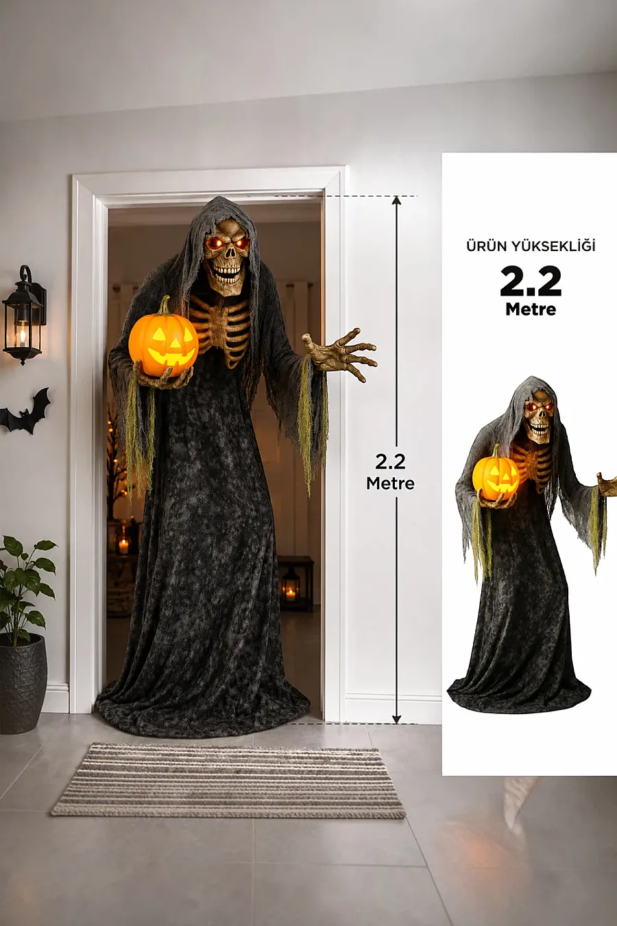 Özel Koleksiyon 2.2 Metre Işıklı ve Hareketli Jack Stalker - 3