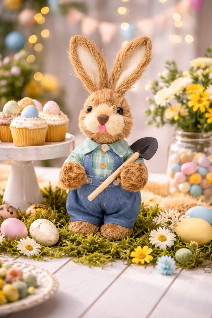 Beysüs Paskalya Tavşanı Mavi 35 cm - 2