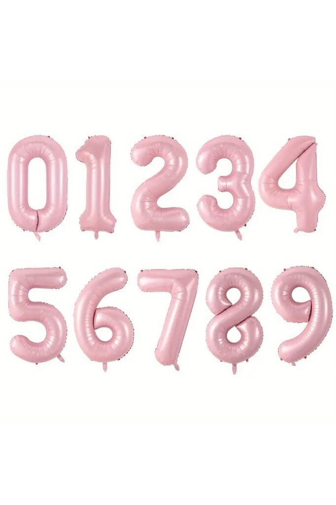 Beysüs Pembe 4 Rakam Folyo Balon 80 cm - 2