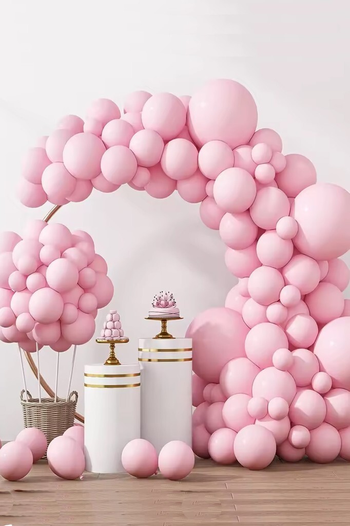 Beysüs Pembe Makaron Balon 20 adet 12inç - 3