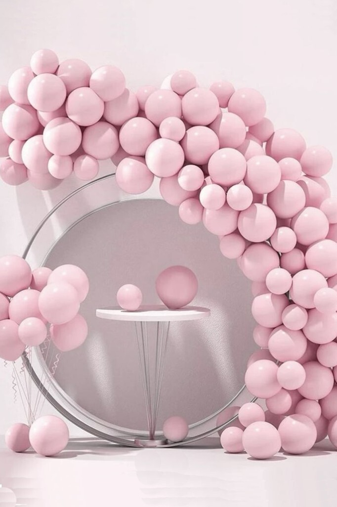 Beysüs Pembe Makaron Balon 20 adet 12inç - 5