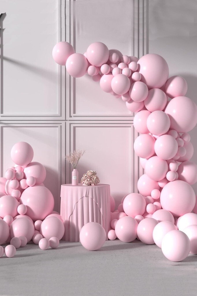 Beysüs Pembe Makaron Balon 20 adet 12inç - 6