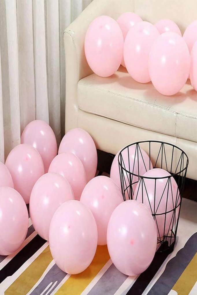 Beysüs Pembe Makaron Balon Soft Pastel Doğum Günü Balonu 10 Adet - 4