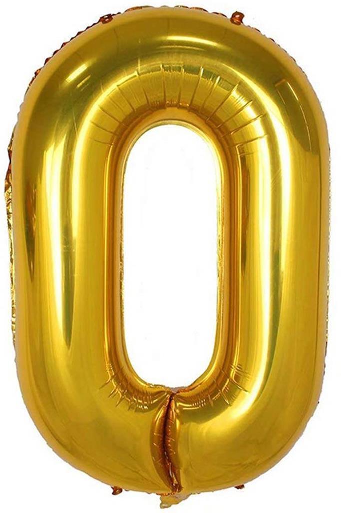 Beysüs Rakam Folyo Balon Gold 0 Rakam 40 İnç - 1
