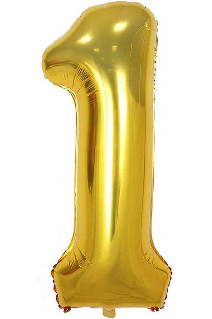 Beysüs Rakam Folyo Balon Gold 1 Rakam 40 İnç - 1