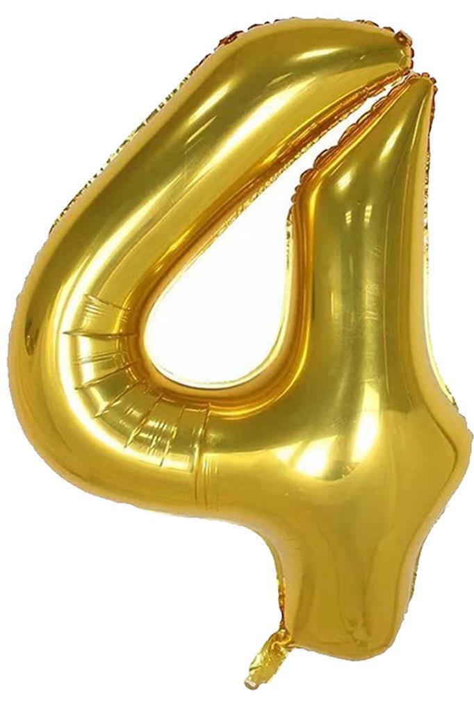 Beysüs Rakam Folyo Balon Gold 4 Rakam 40 İnç - 1