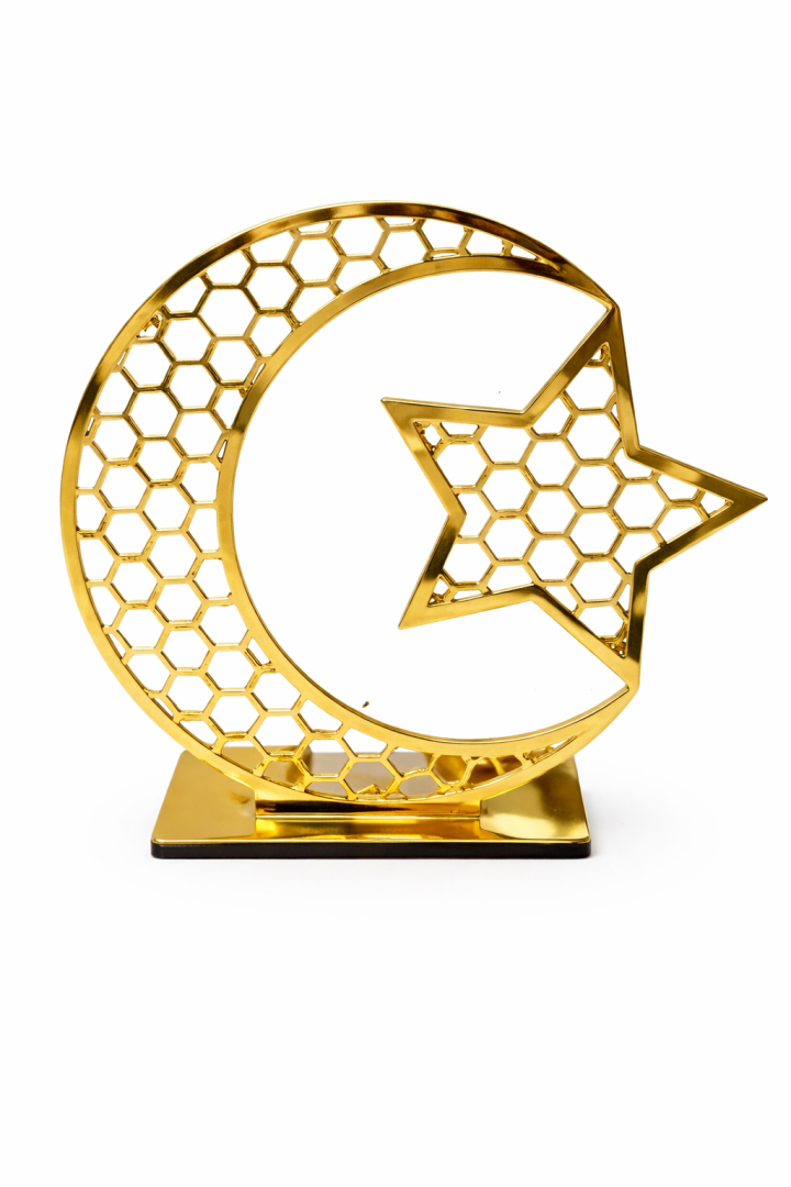 Beysüs Ramazan Ay Yıldız Model Dekoratif Pleksi Masa Süsü 20 cm Büyük - 2