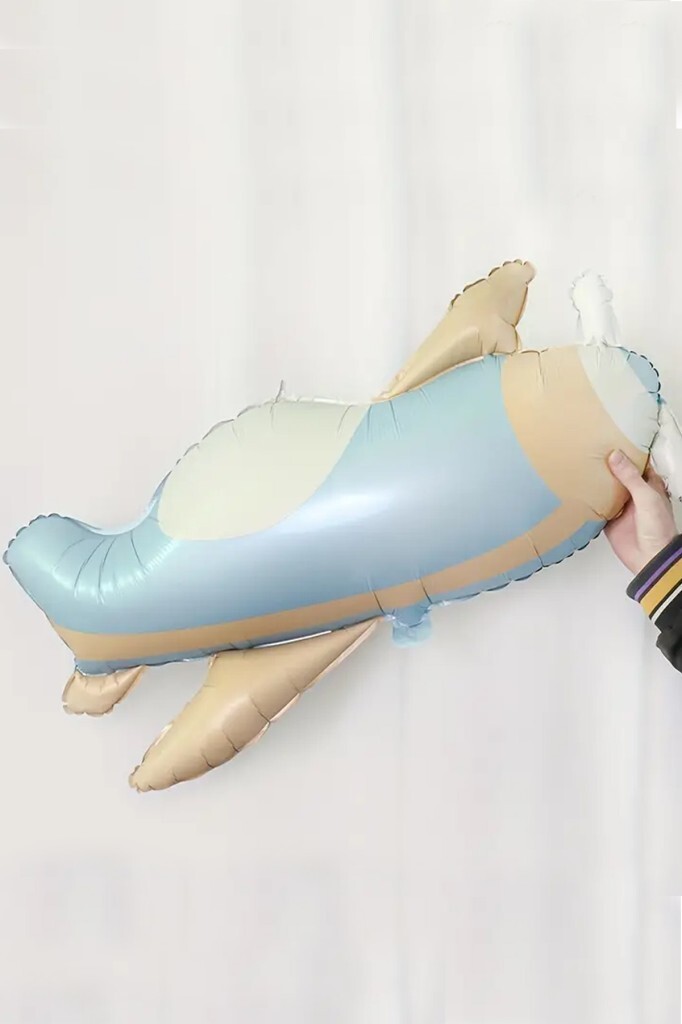 Beysüs Retro Uçak Folyo Balon Mavi - 2