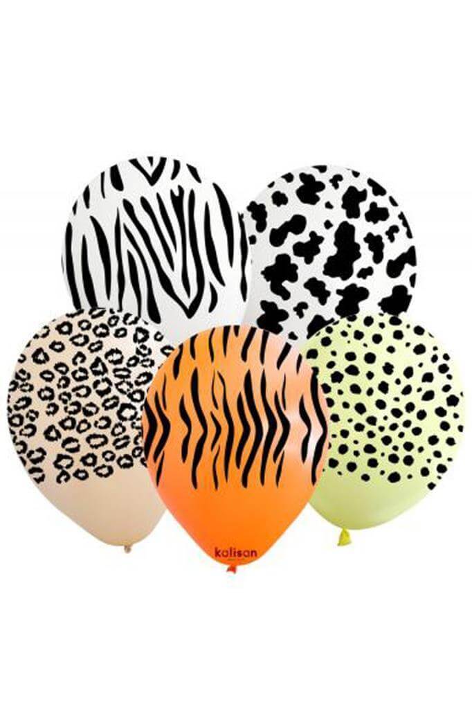 Beysüs Safari Desenli Renkli Baskılı Balon 10 lu - 3