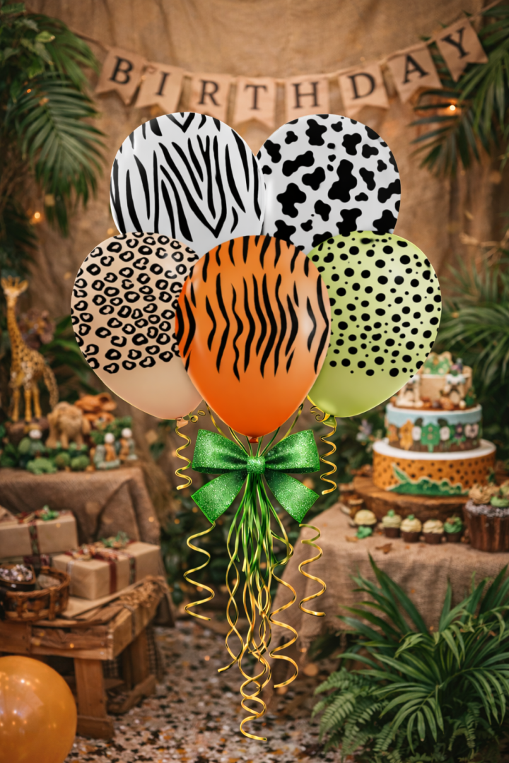 Beysüs Safari Desenli Renkli Baskılı Balon 10 lu - 2