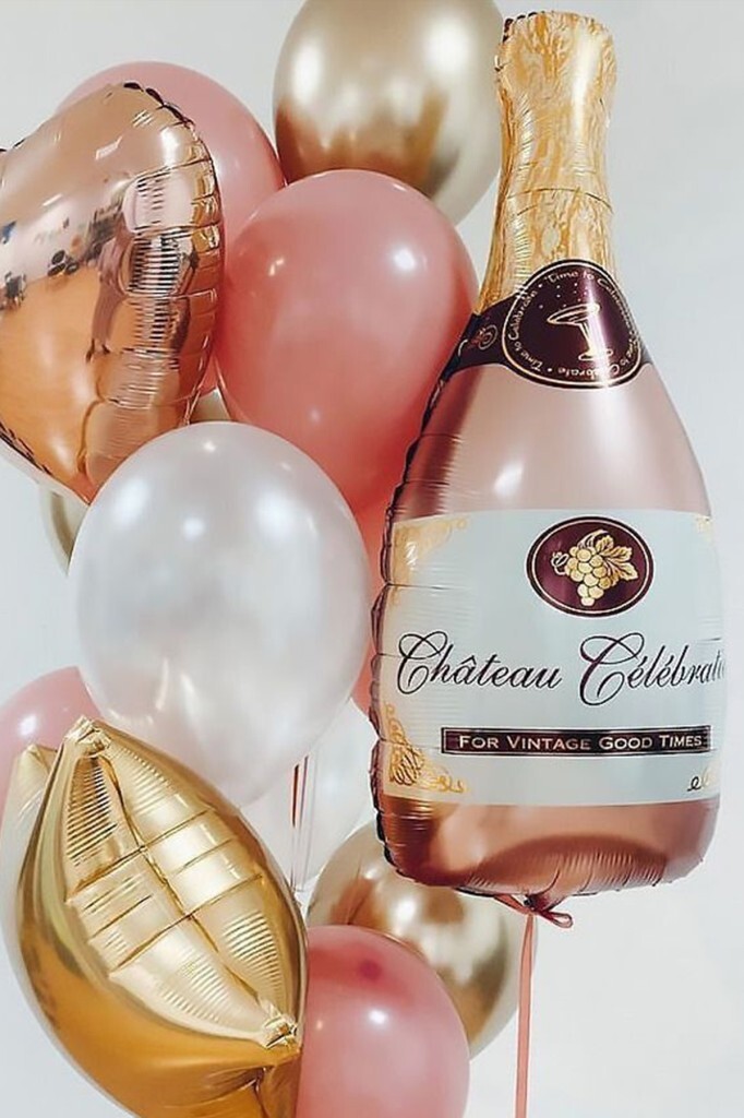 Beysüs Şampanya Şişesi Pembe Folyo Balon - 2