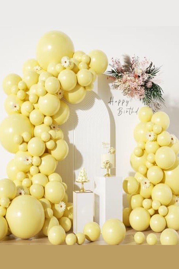 Beysüs Sarı Makaron Balon 20 adet 12inç - 2