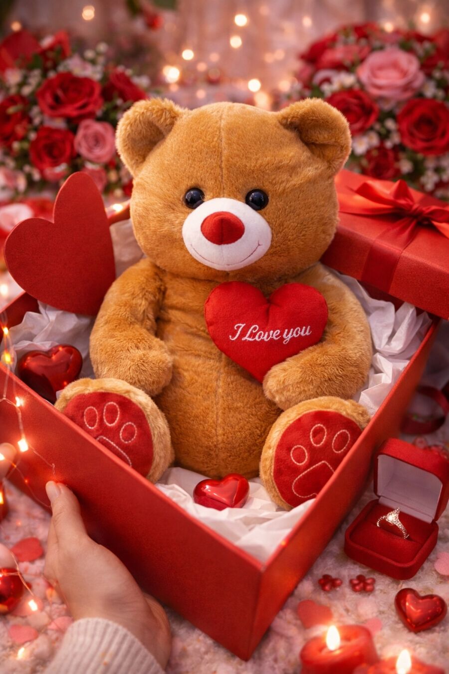 Beysüs Sevimli Peluş Ayıcık Sarı 47 cm - 1