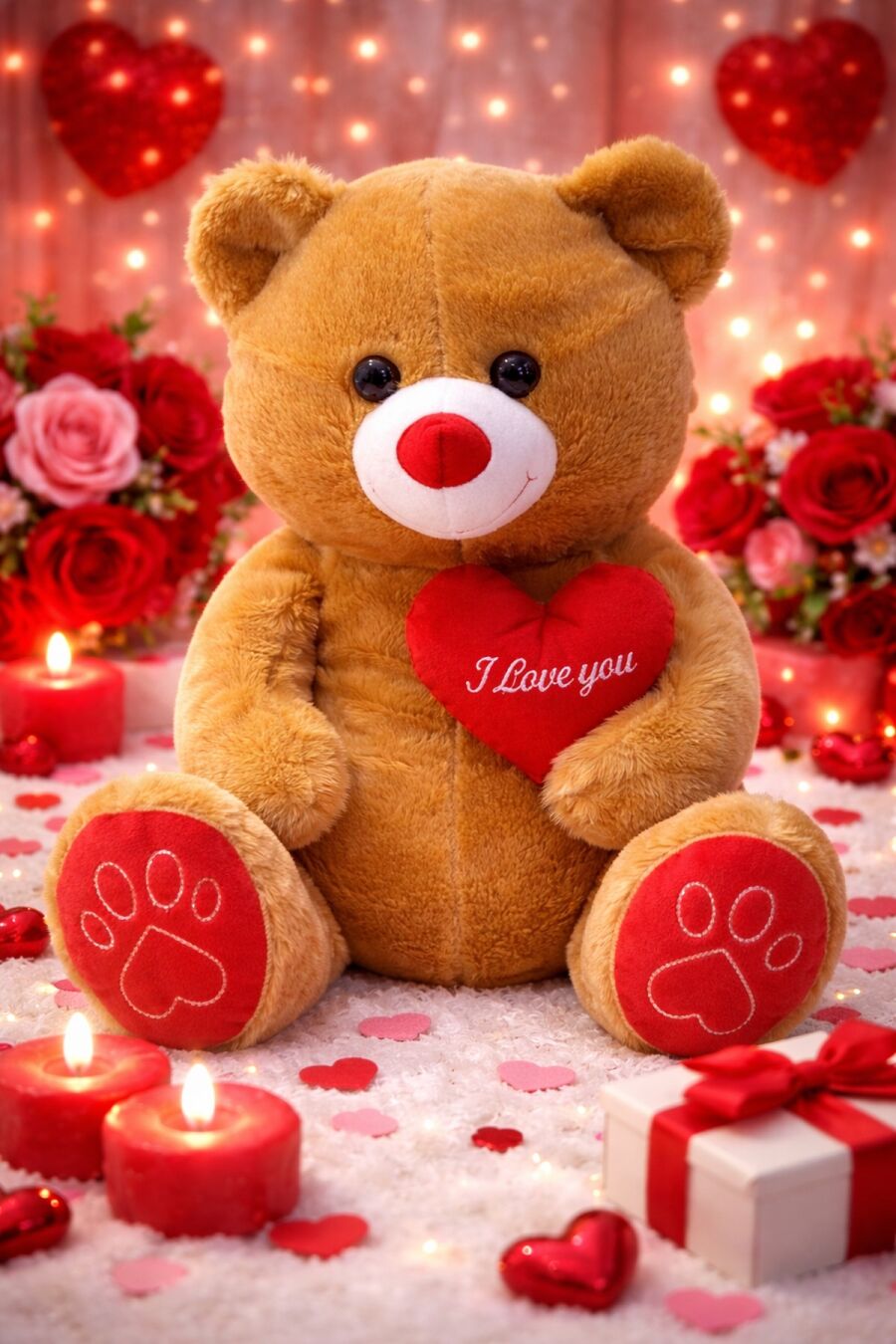 Beysüs Sevimli Peluş Ayıcık Sarı 47 cm - 2