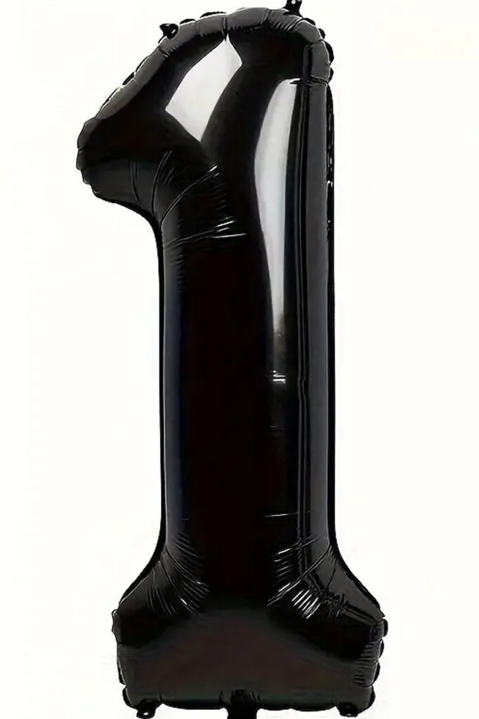Beysüs Siyah 1 Rakam Folyo Balon 80 cm - 1