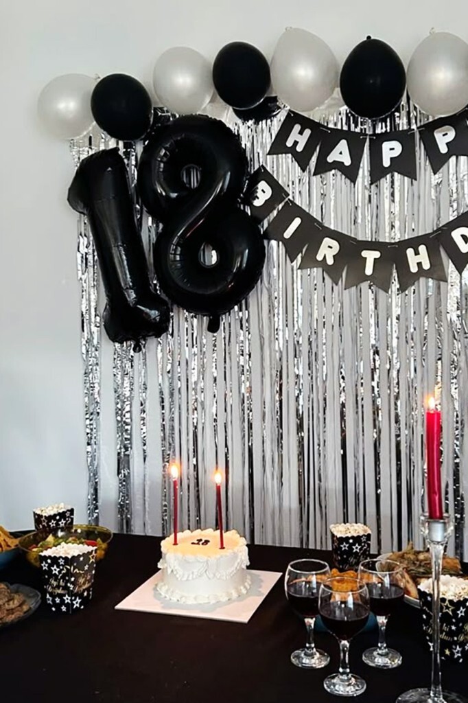 Beysüs Siyah 18 Rakam Folyo Balon 80 cm - 2