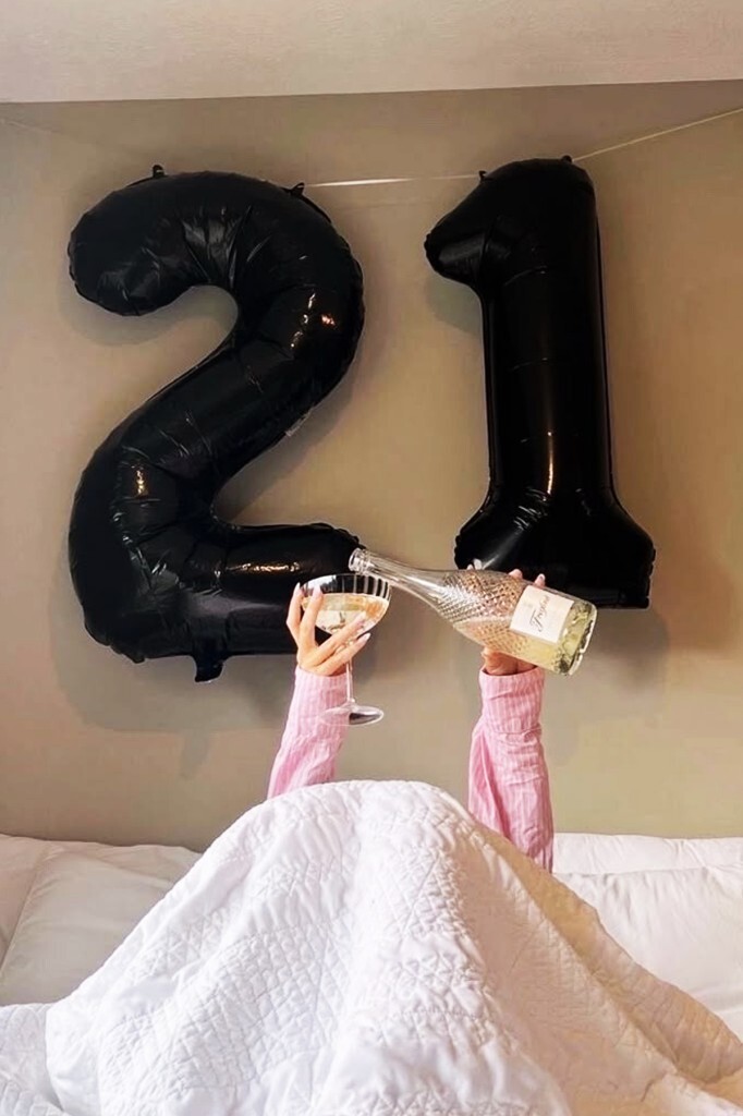 Beysüs Siyah 21 Rakam Folyo Balon - 5