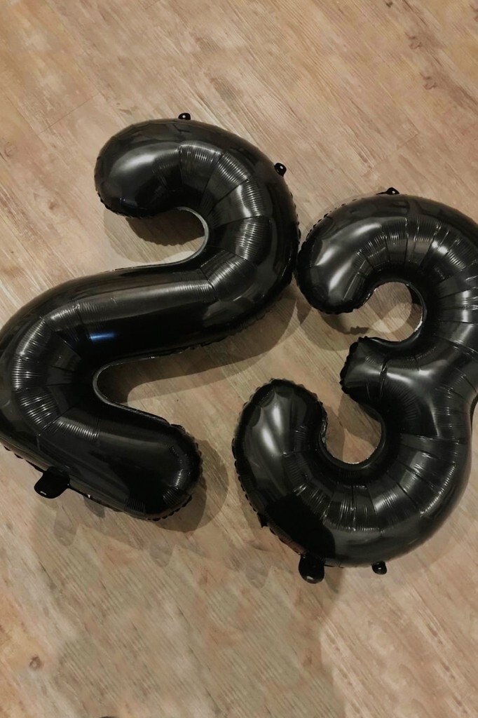 Beysüs Siyah 23 Rakam Folyo Balon - 6