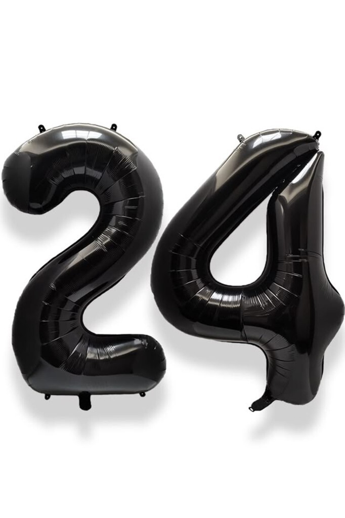 Beysüs Siyah 24 Rakam Folyo Balon - 1