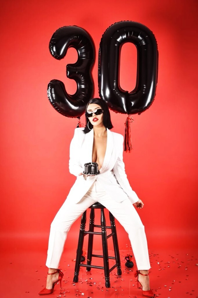 Beysüs Siyah 30 Rakam Folyo Balon 80 cm - 9