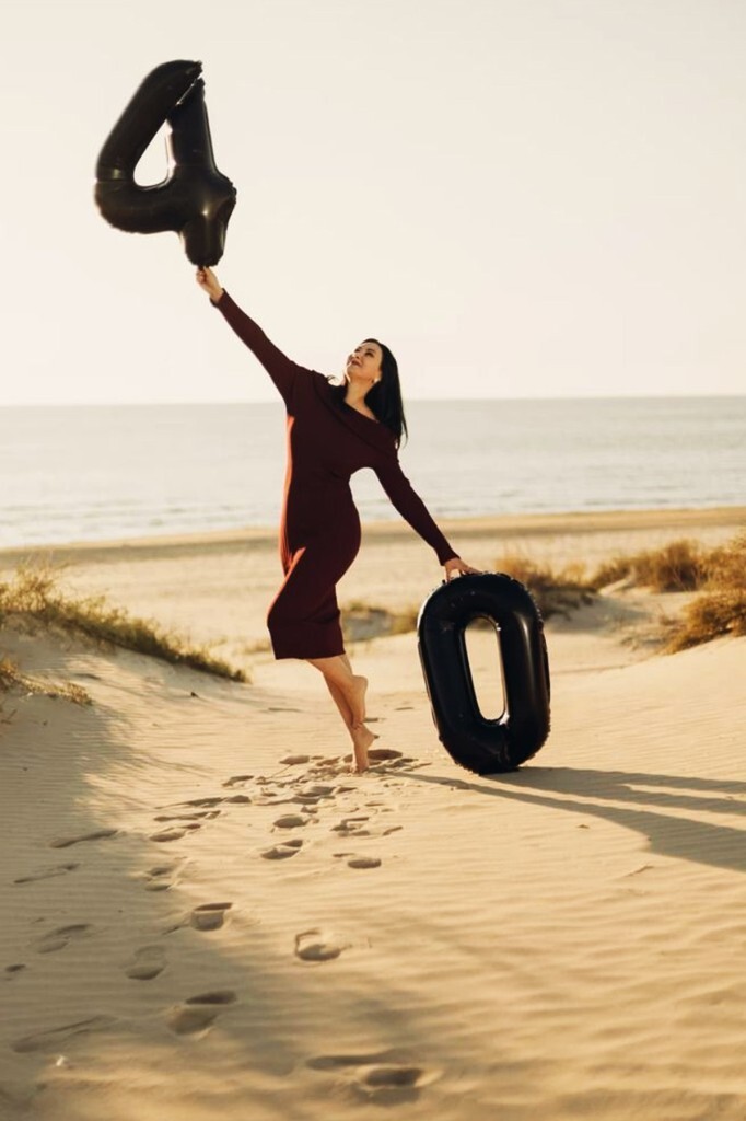 Beysüs Siyah 40 Rakam Folyo Balon - 2