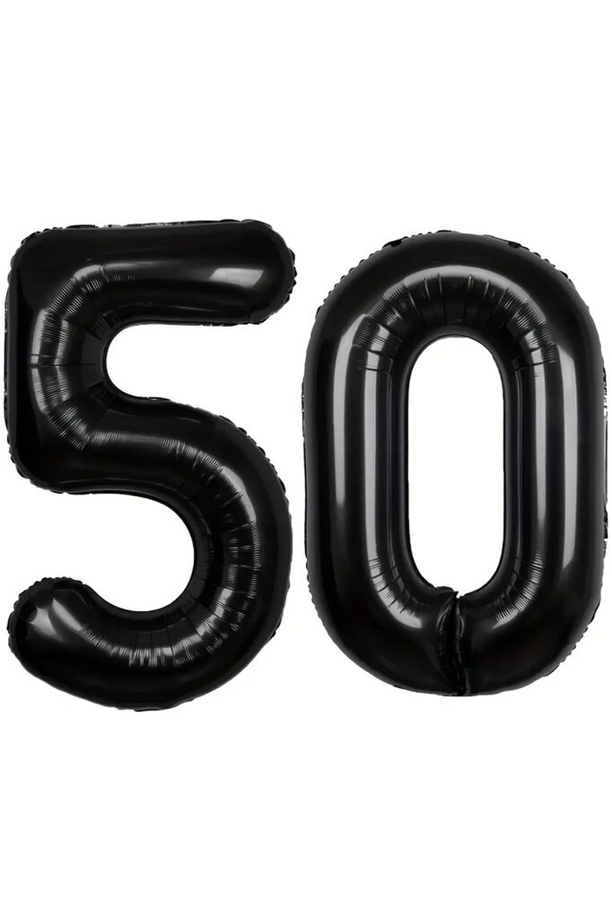 Beysüs Siyah 50 Rakam Folyo Balon - 1