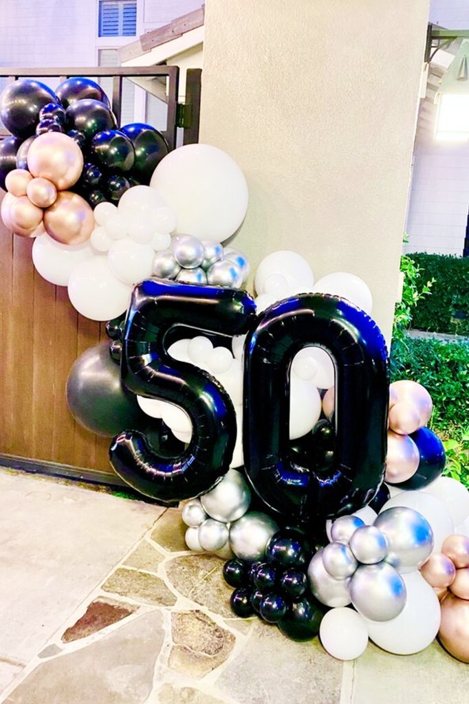 Beysüs Siyah 50 Rakam Folyo Balon - 4