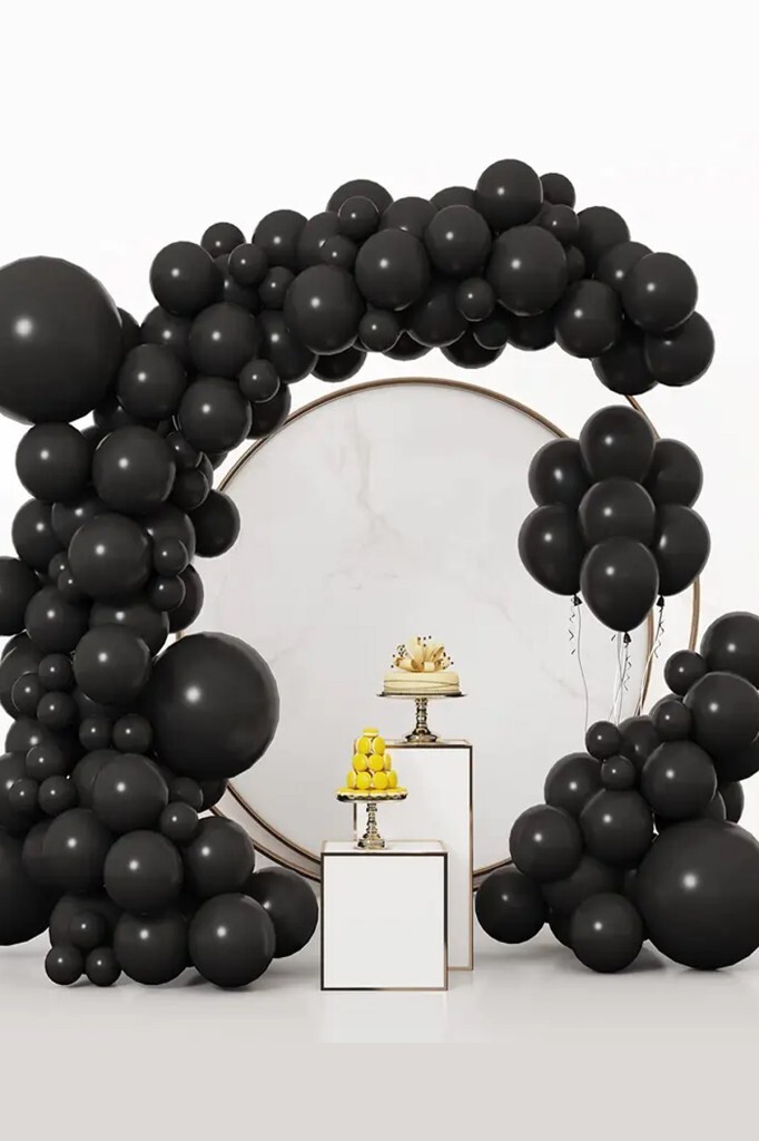 Beysüs Siyah Lateks Balon 20 adet 12inç - 2
