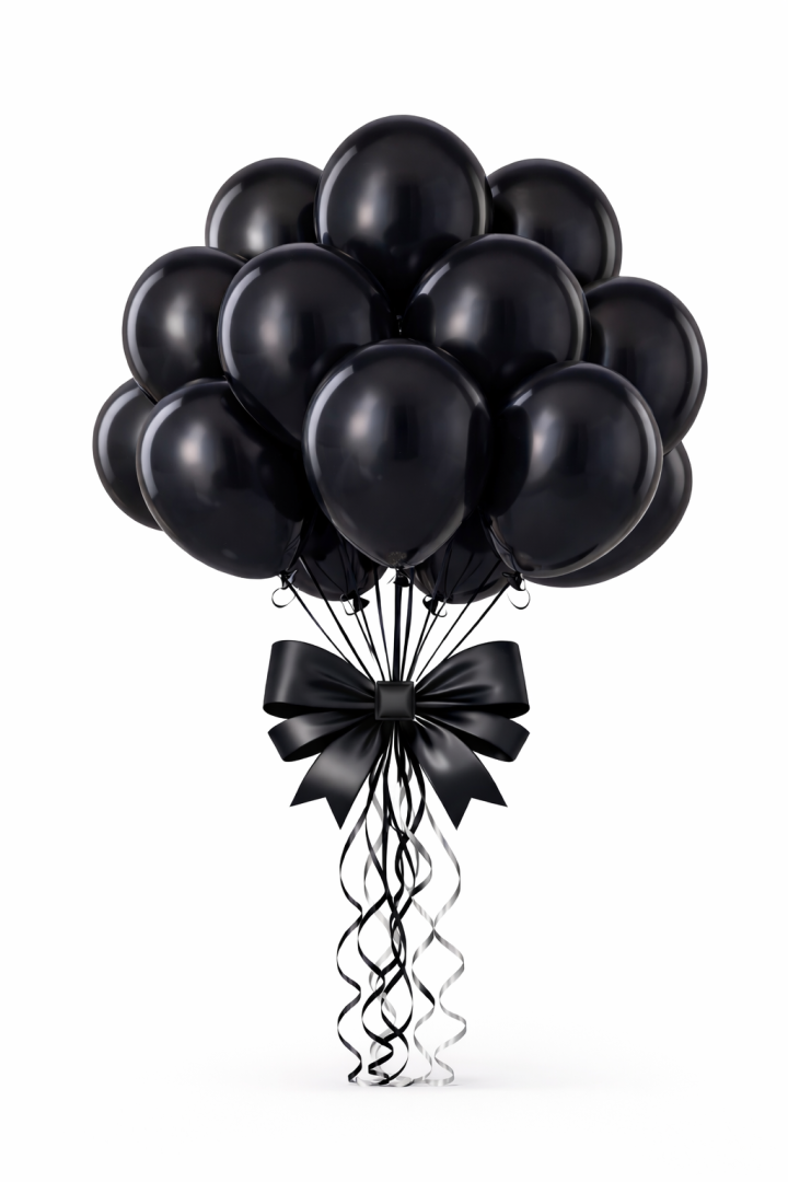 Beysüs Siyah Lateks Balon 20 adet 12inç - 1