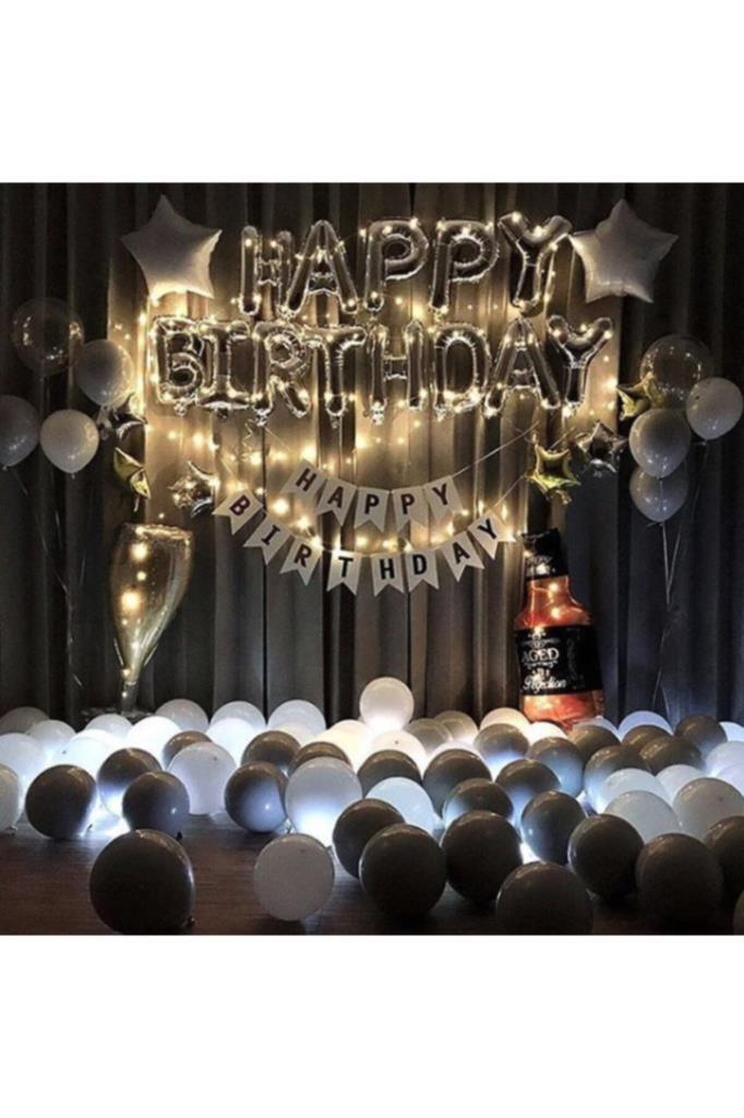 Beysüs Viskili Kadehli Yetişkin Doğum Günü Happy Bırthday Seti - 1