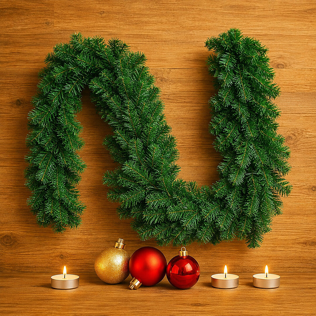 Beysüs Yeni Yıl Yeşil Çam Garland 270 cm - 5