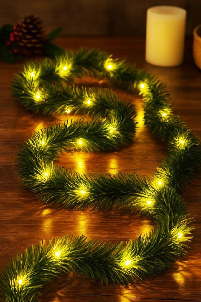 Beysüs Yılbaşı 5 Metre Çam Garland Peri Led Işık Seti Dekoratif Süsleme - 10